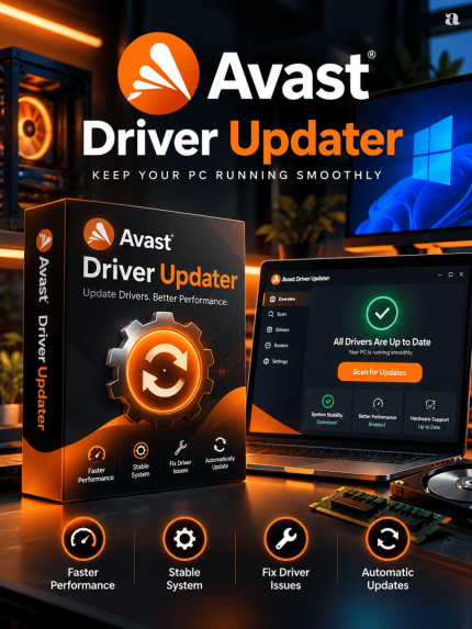 Avast Driver Updater (PC) 1 Device, 1 Year - Avast Key - BD