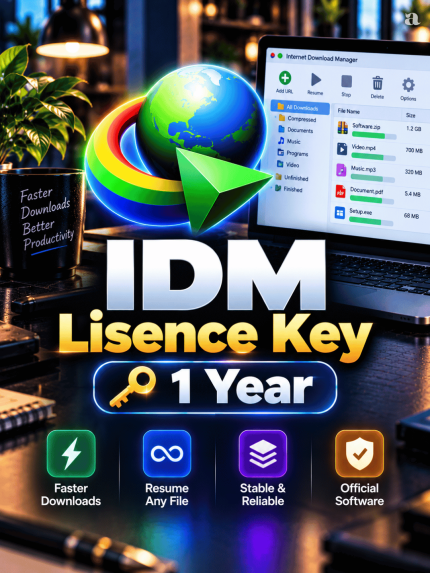 Internet Download Manager 1 PC 1 Year Key IDM