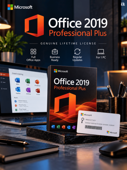 Microsoft Office 2019 Pro Plus License Key | Lifetime