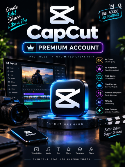 Buy Capcut Pro Account in Bd