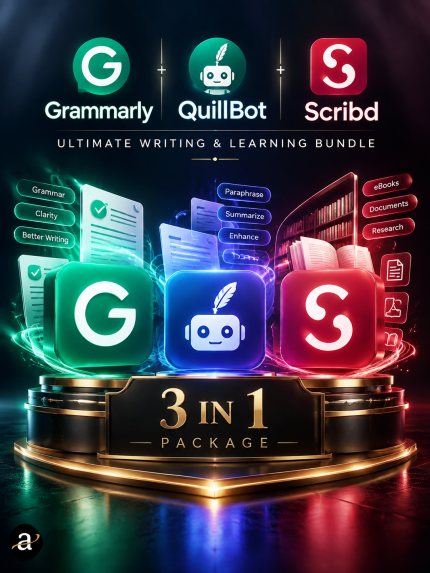 Gam_marly+Quillbot+Scribd 3 items Combo1 Month