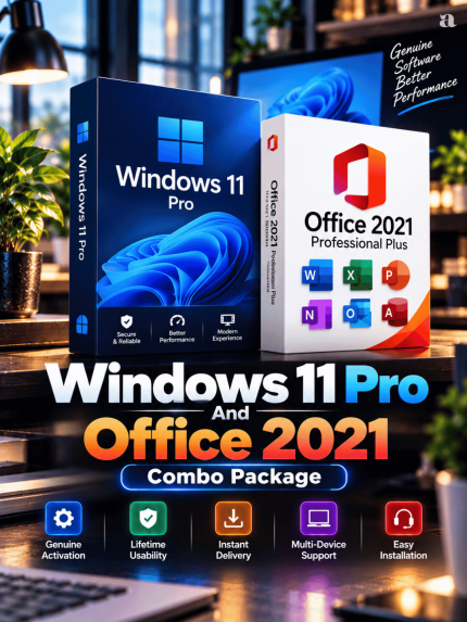 Windows 11 Pro & MS Office 2021 Pro Plus Lifetime Combo License Key Buy in BD